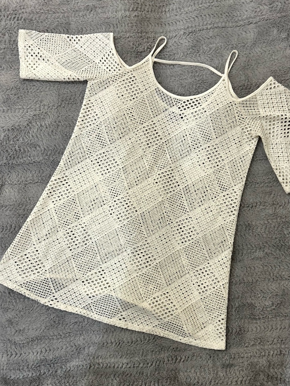 White Swimsuit Cover-Up Dress 
Size L